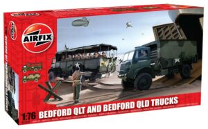airfix bedford qlt and bedford qld trucks 1:76 bouwpakket