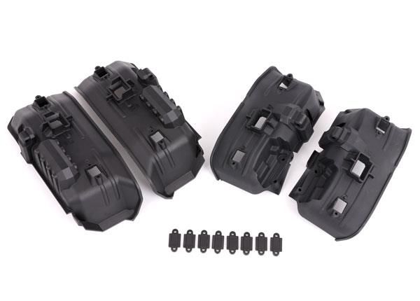 traxxas fenders, inner, front & rear (for clipless body mounting) (2 each)/ rock light covers (8) trx9288