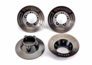 traxxas wheel covers, satin black chrome (4) (fits #9572 wheels) trx9568a