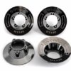 traxxas wheel covers, black chrome (4) (fits #9572 wheels) trx9568t
