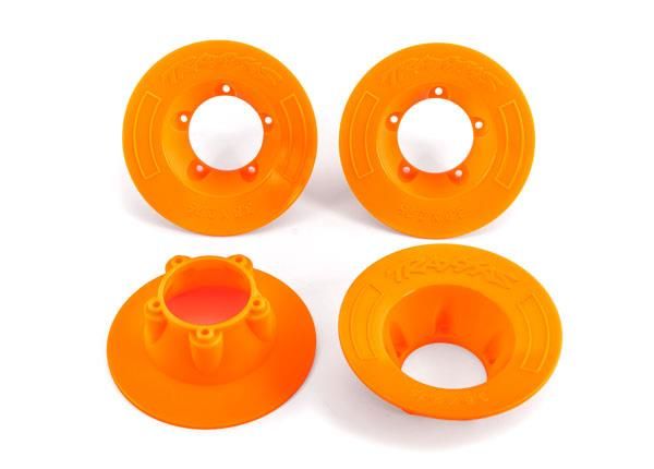 traxxas wheel covers, orange (4) (fits #9572 wheels) trx9569t