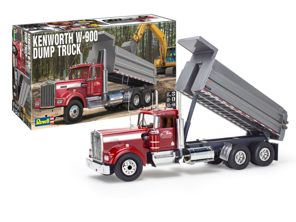 revell kenworth w 900 dump truck 1:25 bouwpakket