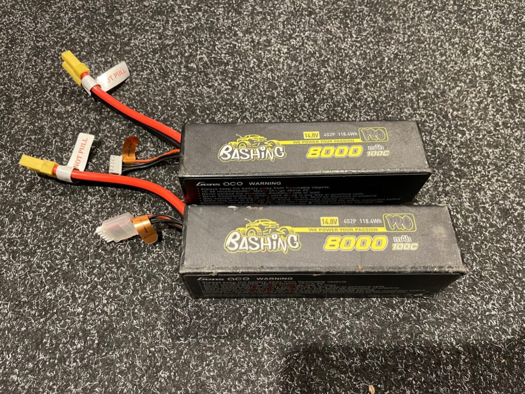 2x gens ace bashing series 8000mah 14.8v 100c 4s2p lipo batterij – ec5 stekker