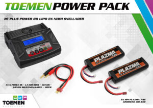 hpi plazma power pack 2x 7.4v 2s 3200mah lipo batterijen en rc plus power 80 lipo lader
