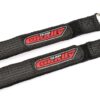 team corally pro battery straps 250x20mm metal buckle silicone anti slip strings black 2 pcs