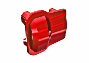 traxxas axle cover, 6061 t6 aluminum (red anodized) (2)/ 1.6x12mm bcs (with threadlock) (8) trx9787 red