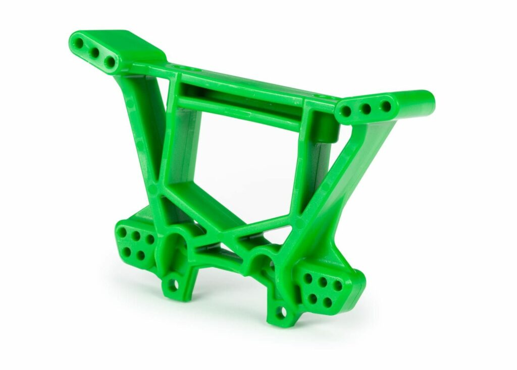 traxxas shock tower, rear, extreme heavy duty, green (for use with #9080 upgrade kit) trx9039g