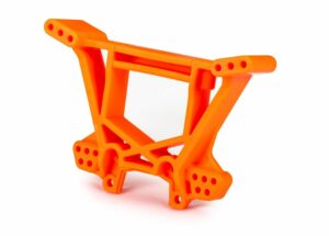 traxxas shock tower, rear, extreme heavy duty, orange (for use with #9080 upgrade kit) trx9039t