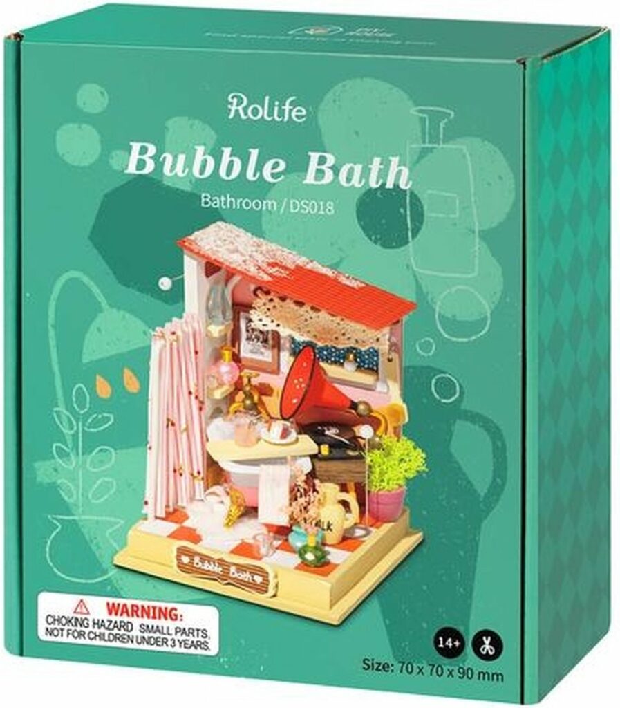 rolife bubble bath badkamertje miniatuur bouwpakket