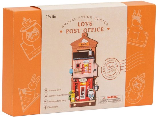rolife love post office miniatuurhuisje bouwpakket