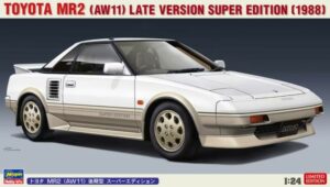 hasegawa toyota mr2 (aw11) late version super edition (1988) 1:24 bouwpakket