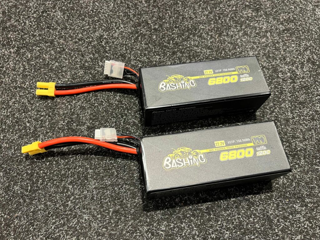 2x gens ace bashing series 6800mah 22.2v 120c 6s1p lipo batterij – ec5 stekker echt als nieuw met garantie!