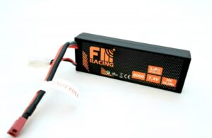 fm racing lipo batterij 2s 7,4v 50c 8000 mah deans stekker