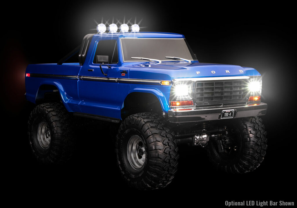 traxxas pro scale led light set, trx 4 ford bronco (1979) or ford f 150 (1979), complete with power module (contains headlights, tail lights, side marker lights, & distribution block) (fits #8010 or 9230 series bodies) trx8035r