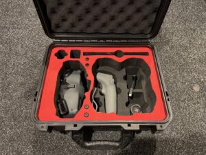 dji fpv goggles 2 + dji motion controller en een hard case koffer