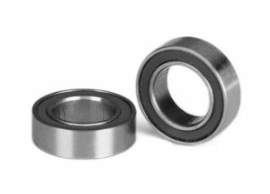 traxxas ball bearings, black rubber sealed (6x10x3mm) (2) trx5105a