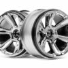 hpi 6 shot mt wheel (chrome/2pcs) 115324