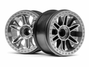hpi 6 shot st wheel (silver/2pcs) 120136
