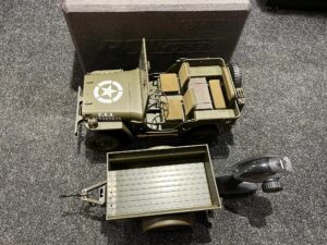 rochobby 1/6 1941 mb scaler rtr car kit (rs version compleet met aanhanger en koffer met zender in een top staat!