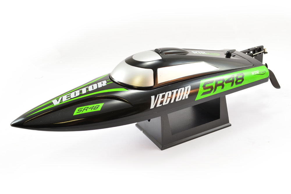 Volantex Racent Vector SR48 Brushless Boat RTR Zwart met lipo accu (versie 2023)
