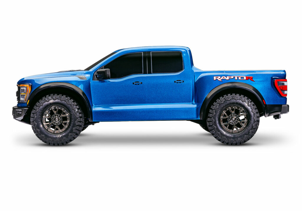 traxxas ford f 150 raptor r 4x4 1/10 scale 4wd truck tqi tsm 2.4ghz blauw