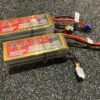 2x gens ace 5600mah 80c 22.2v 6s1p lipo batterij met ec5 stekker in een top staat!