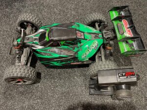 team corally asuga xlr 6s brushless buggy rtr groen in een nette staat!
