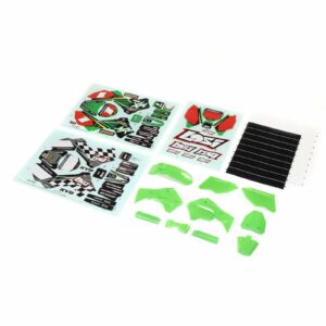 team losi green plastics with wraps: promoto mx los260002