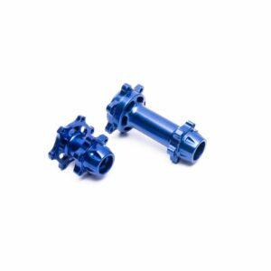 team losi aluminum hub set, machined, blue: promoto mx los362001