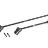 driveshafts, center, assembled (steel constant velocity), front (1)/ rear (1) (fits sledge) trx9655x