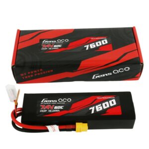 gens ace 7600mah 7.4v 60c 2s2p lipo batterij pc material case with xt60 plug