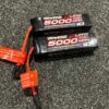 2x traxxas 5000mah 4s 14.8 volt lipo batterijen in een top staat!
