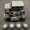 axial 1/10 scx10 iii jeep jlu wrangler with portals gray (zonder motor, regelaar, servo en zender)!