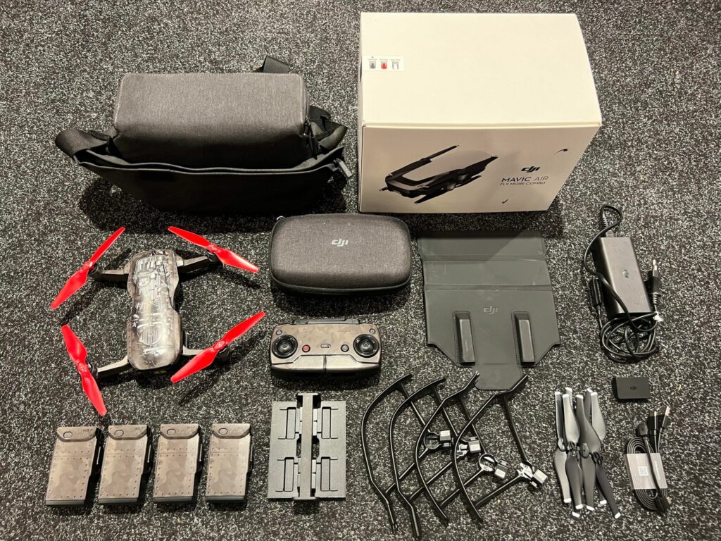 dji mavic air 1 fly more combo zeer compleet met 4e accu in een goede staat met 6 maanden garantie!