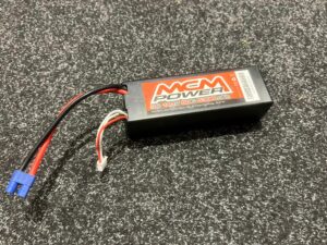 1x mcm 3s 11.1v 50c 5300mah lipo batterijen in een top staat!