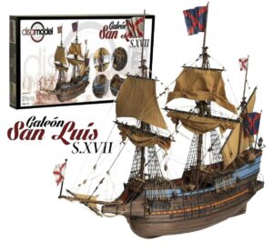 disar model san luis galeÓn espaÑol del s. xvii spaanse galjoen houten scheepsmodel 1/32