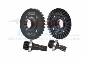gpm traxxas xrt 1/5 8s & traxxas x maxx 1/5 8s medium carbon steel 32/10t front and rear differential gear set