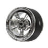 boom racing probuild™ 1.9" m5 adjustable offset aluminum beadlock wheels (2) chrome/chrome brpb055crcr