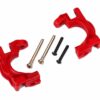 traxxas caster blocks (c hubs), extreme heavy duty, red (left & right)/ 3x32mm hinge pins (2)/ 3x20mm bcs (2) (for use with #9080 upgrade kit) trx9032r