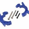traxxas caster blocks (c hubs), extreme heavy duty, blue (left & right)/ 3x32mm hinge pins (2)/ 3x20mm bcs (2) (for use with #9080 upgrade kit) trx9032x