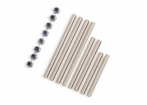 traxxas suspension pin set, extreme heavy duty, complete (front and rear) (hardened steel) (3x52mm (4), 3x32mm (2), 3x40mm (2))/ m2.5x0.45mm nl (4) (for use with #9080 upgrade kit) trx9042x