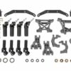 traxxas outer driveline & suspension upgrade kit, extreme heavy duty, gray trx9080 gray