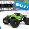 maverick atom 1/18 4wd electric monster truck – groen