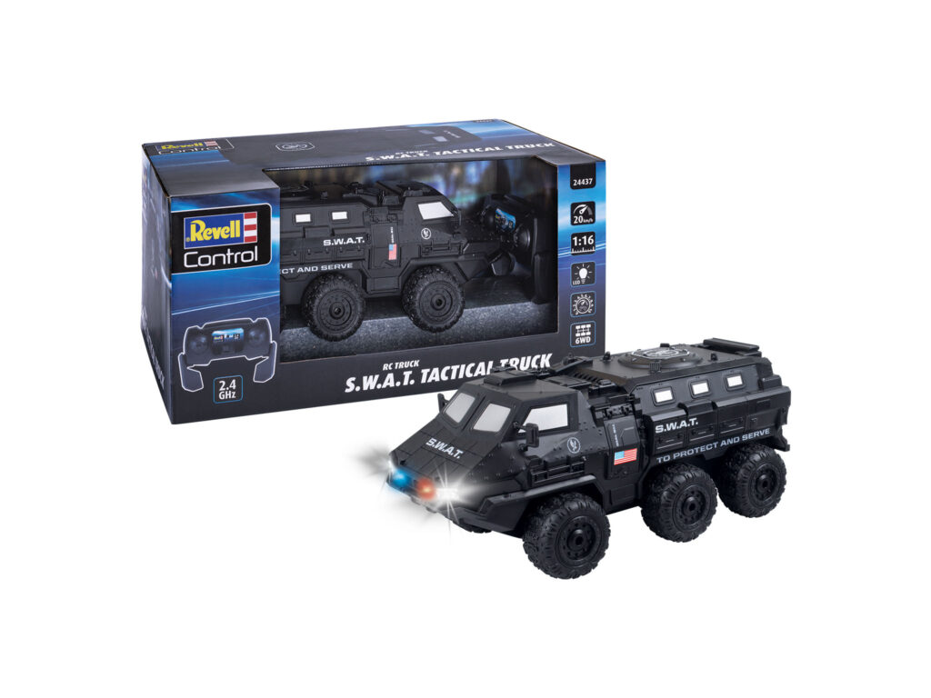 revell rc truck s.w.a.t. tactical truck bestuurbare auto 2.4ghz