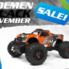 maverick atom 1/18 4wd electric monster truck – oranje