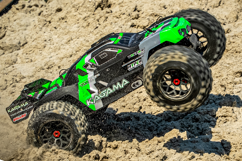 team corally kagama 6s xp brushless power rtr groen (zonder accu en lader)