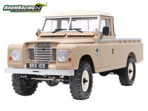 boom racing land rover® series iii 109 pickup 1/10 hard body kit for brx02 109 brx02300