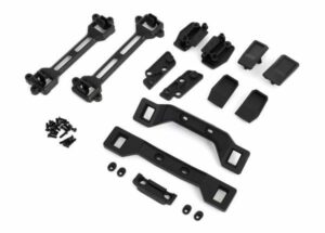 traxxas body conversion kit, slash 4x4 (includes front & rear body mounts, latches, hardware) (for clipless mounting) trx6928