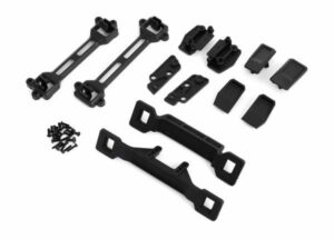 traxxas body conversion kit, slash 2wd (includes front & rear body mounts, latches, hardware) (for clipless mounting) trx6929