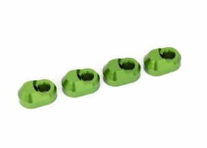 traxxas suspension pin retainer, 6061 t6 aluminum (green anodized) (4) trx7743 grn